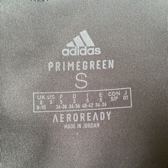 Adidas Aeroready 3 Stripe Dark Black Tights Women’s S - Picture 5 of 5